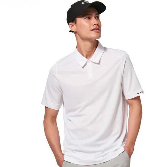 Oakley Men's Aero Ellipse Golf Polo 2.0 Short Sleeve Moisture-Wicking‎ White 2XL - Picture 1 of 8